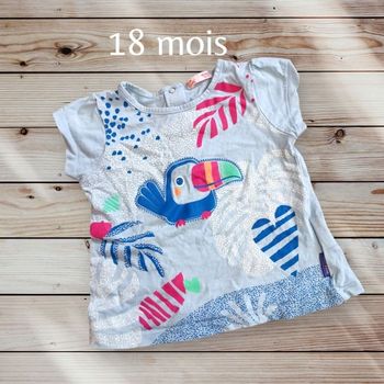 Beau t-shirt tropical toucan