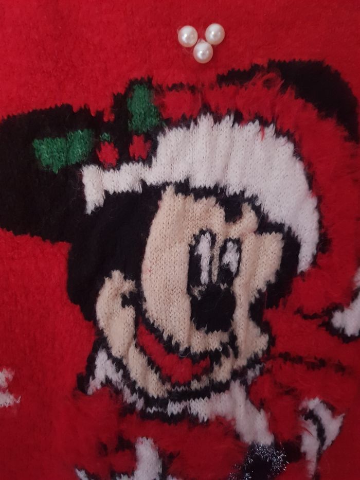 Magnifique pull de Noël rouge taille 36 - photo numéro 2