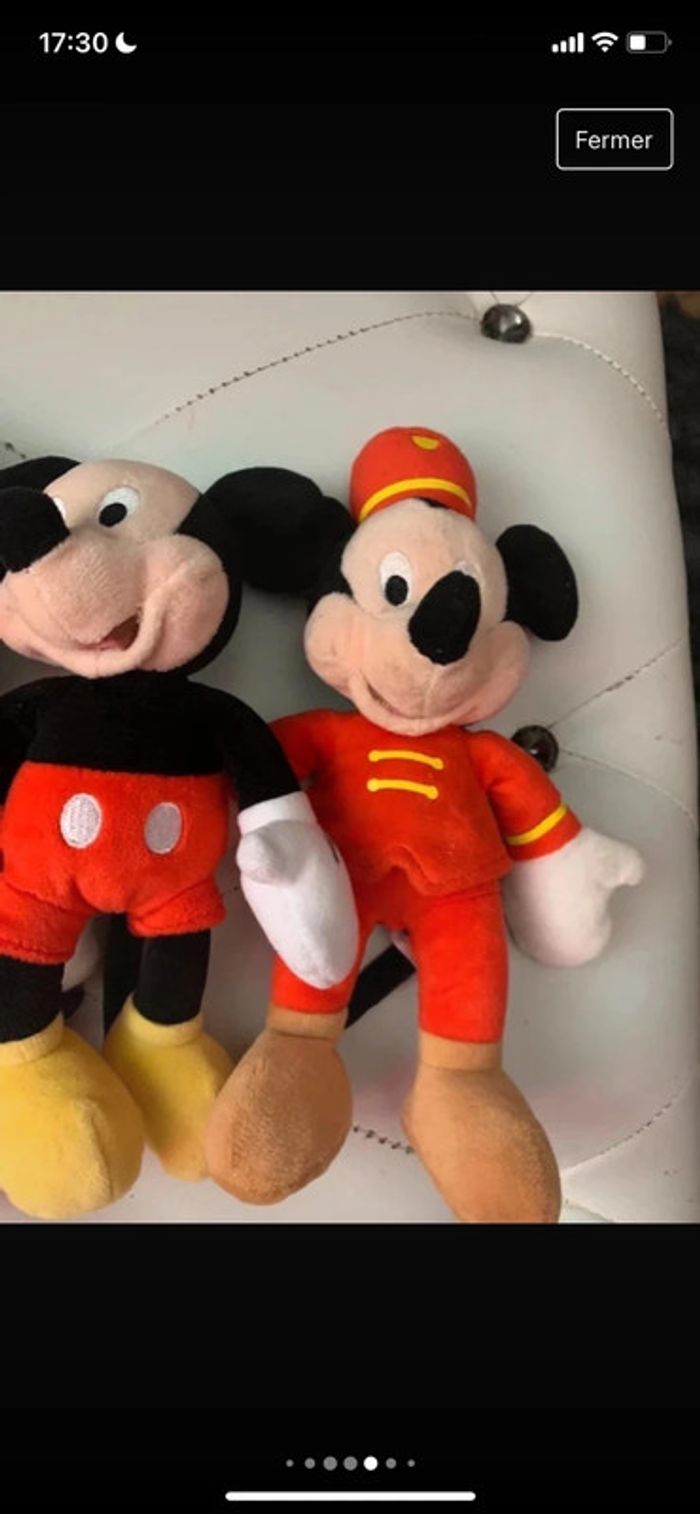 Ensemble de 3 peluche collector Mickey Disney - photo numéro 7