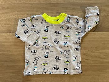 Sweat-shirt gris primark 0/3 mois