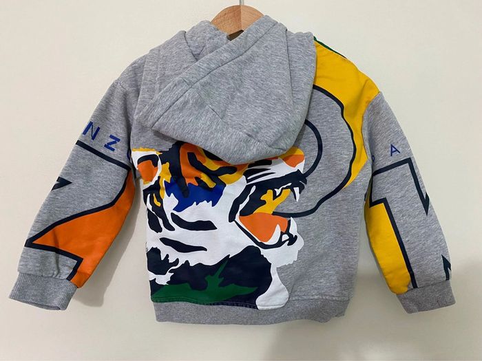 Sweat à capuche zippé Kenzo 4 ans - photo numéro 3