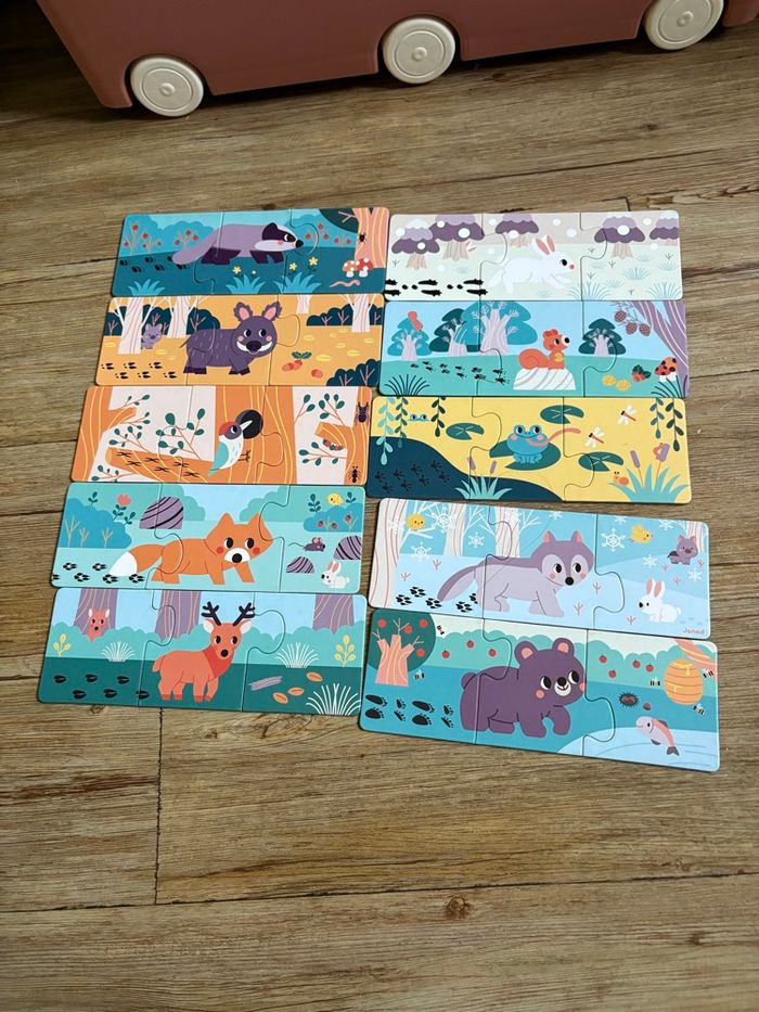 Puzzle animaux les empreintes janod - photo numéro 2