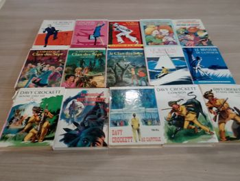 Lot de 15 livres, bibliothèque rose, Davy Crockett ect.(7)