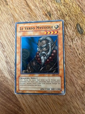 Carte Yu-Gi-Oh! Le verso mystique DDY-F031