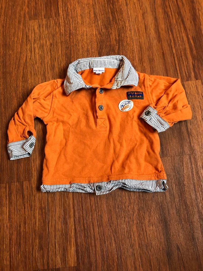 Pull polo orange