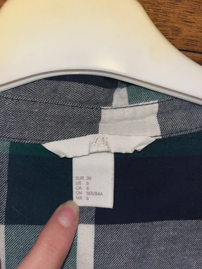 Chemise à carreaux h&m - photo numéro 2
