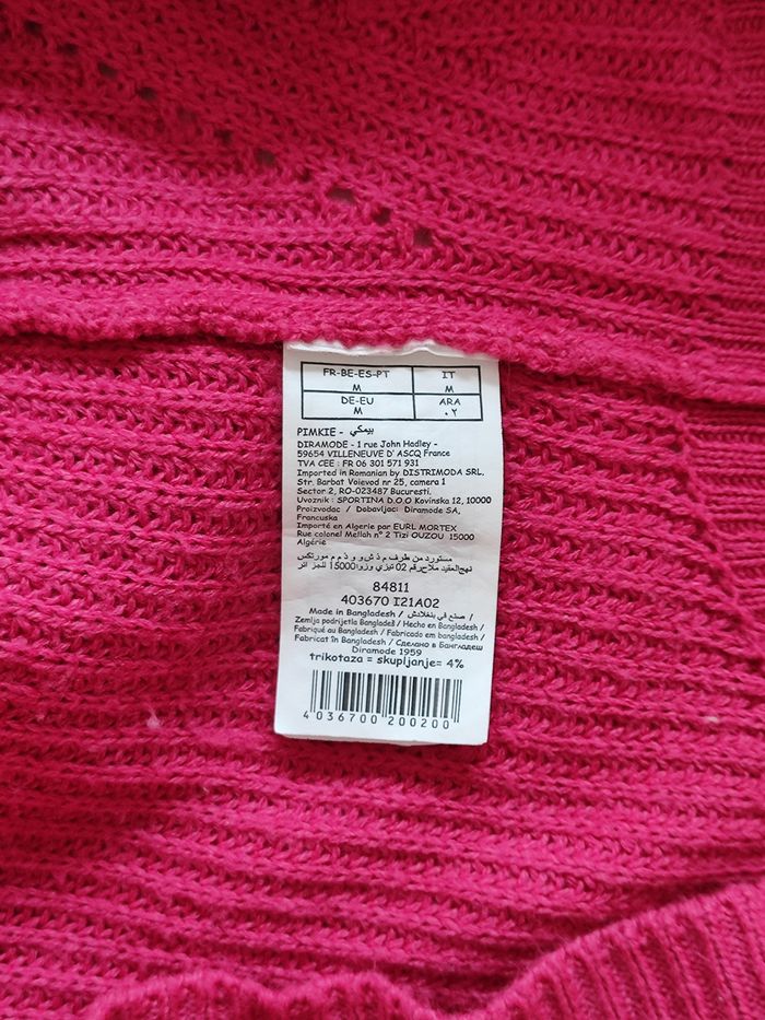 pull rose fuchsia Pimkie - taille M - doux et stylé 💖 - photo numéro 3