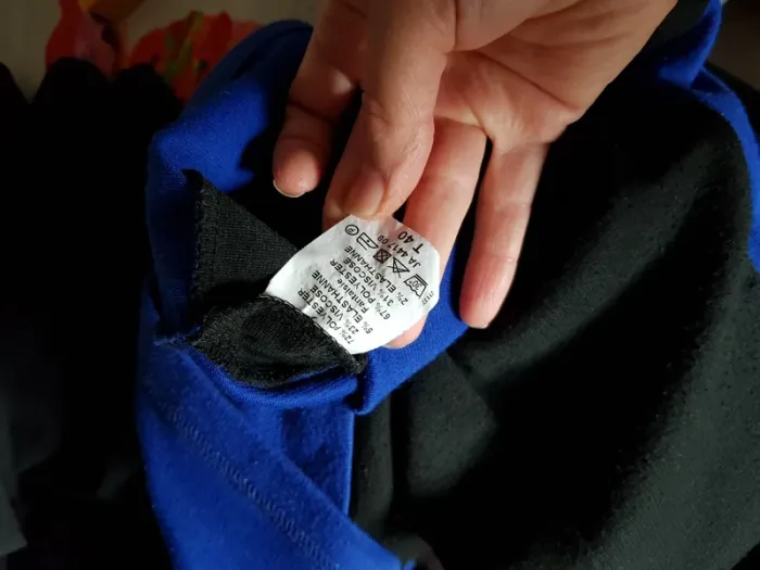 Robe courte 40 bleu rouge et noir - photo numéro 5