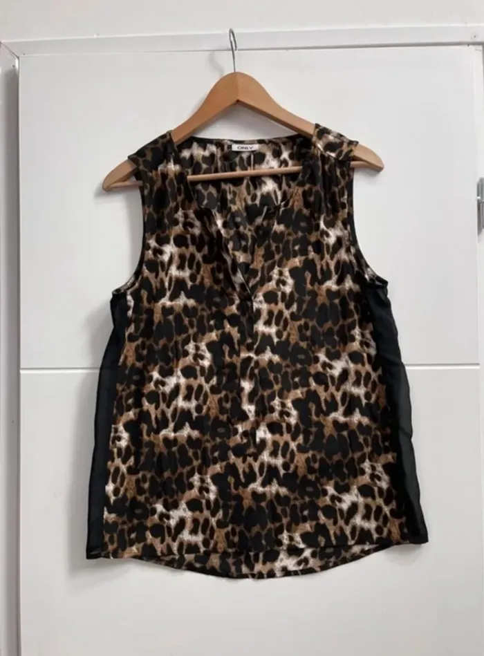 Superbe Blouse Léopard Only 🌸 L 40 38 - photo numéro 5