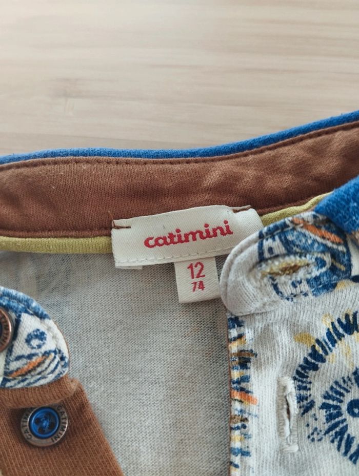 maillot manches courtes catimini 12 mois - photo numéro 2