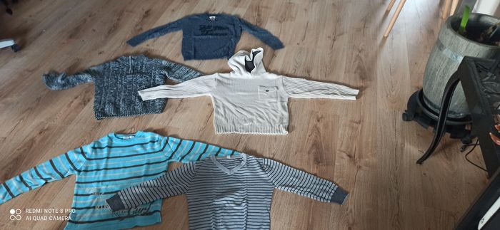 Lot de 5 pulls 10 ans