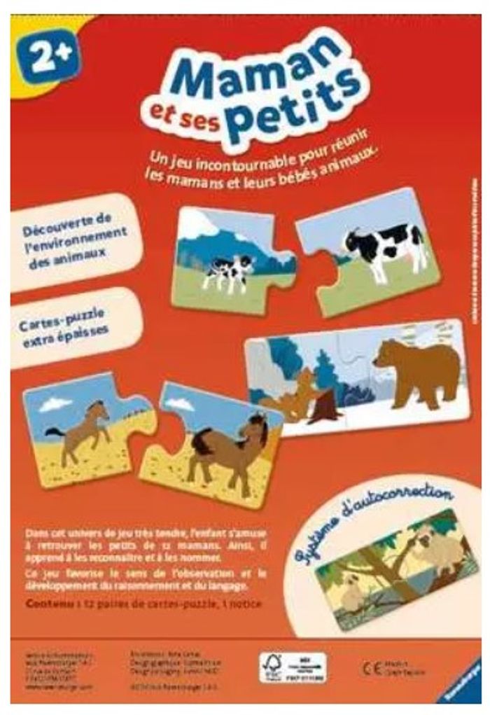 Jeu apprentissage animaux "Maman et ses petits" Neuf - photo numéro 4