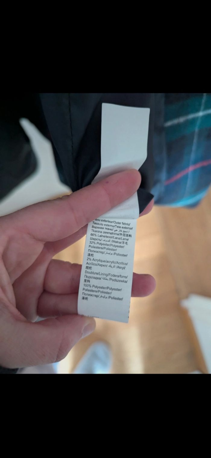 Manteau à carreaux en laine - photo numéro 5