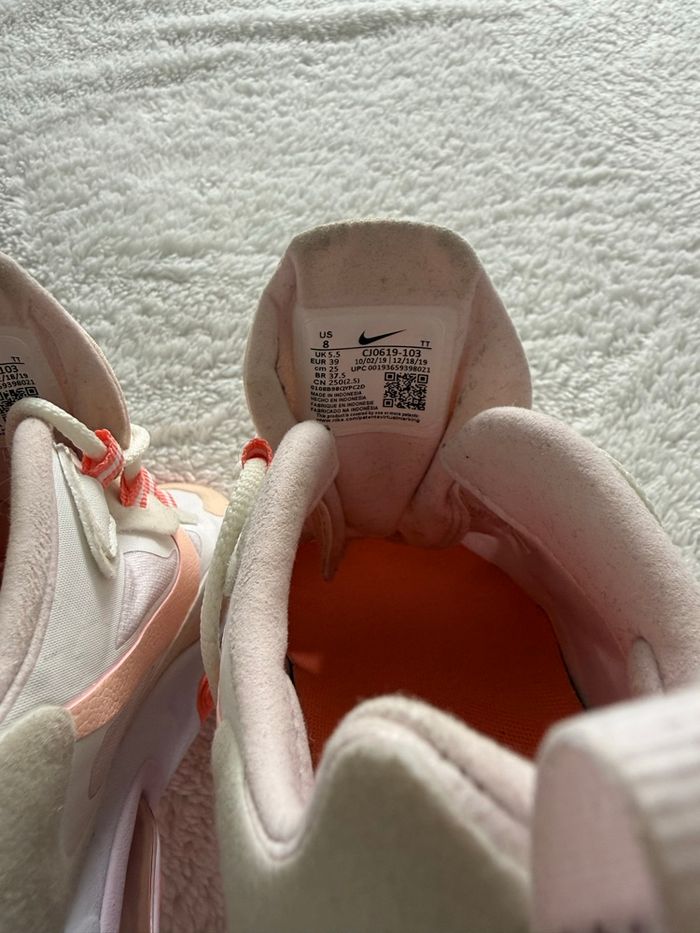 Nike Air Max 270 React - Rose Pêche Crème - photo numéro 7
