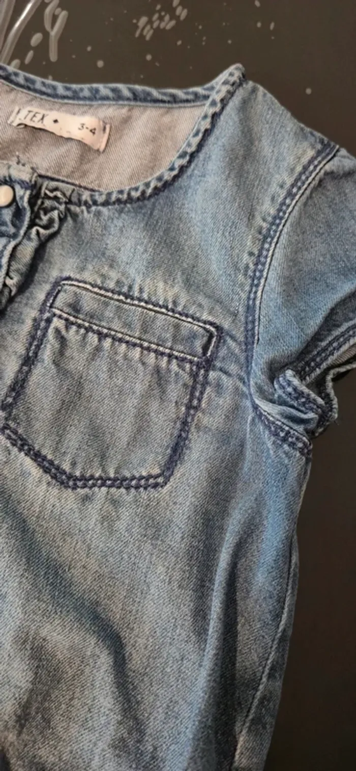 Robe en jeans TEX 3/4 ans - photo numéro 5