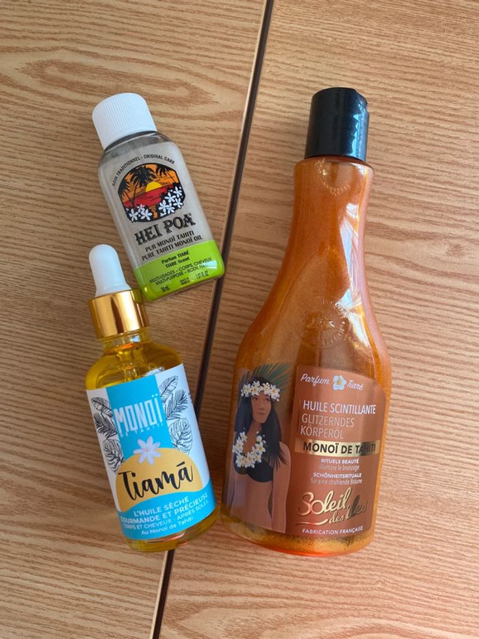 Huiles monoï soleil