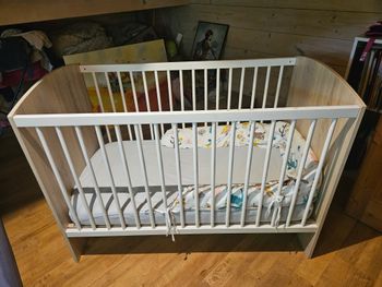 Lit bébé bois + Matelas (60x120cm)