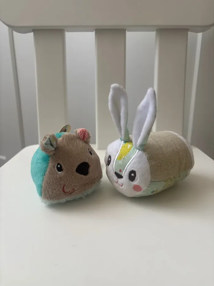 Lot de deux peluches Lilliputiens