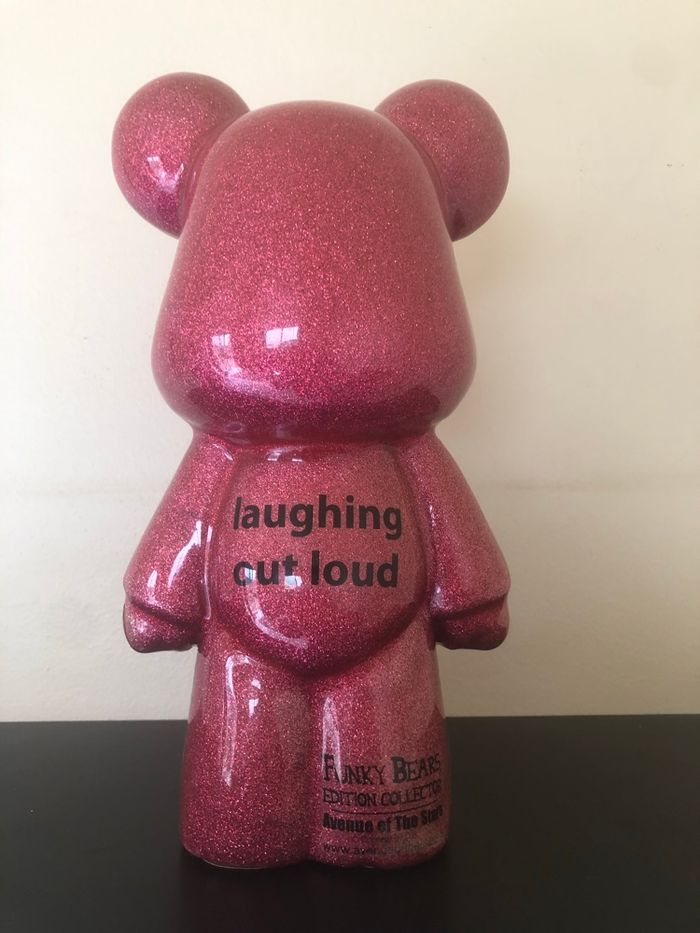 Ours rose pailleté et noir »Funky Bears »LOL - photo numéro 4