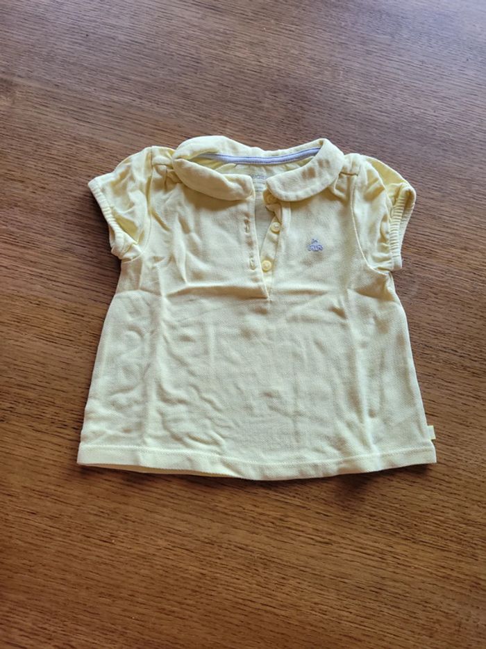 Polo 12 mois jaune pâle