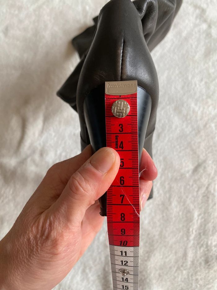 Bottes Zara en cuir grises à talon taille 37 - photo numéro 11