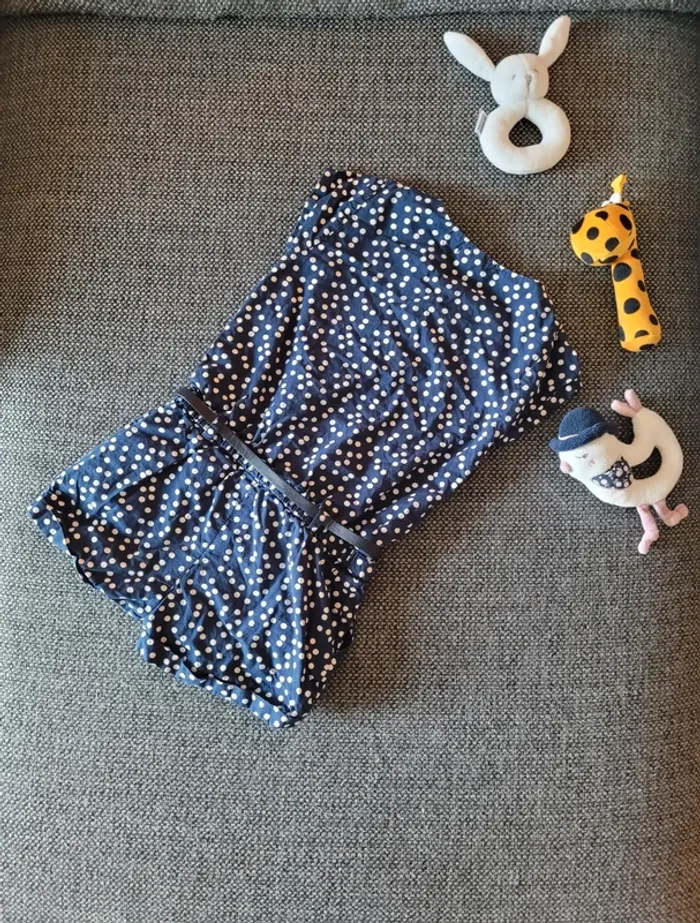 Combishort à pois fille Okaidi 4 ans - photo numéro 4