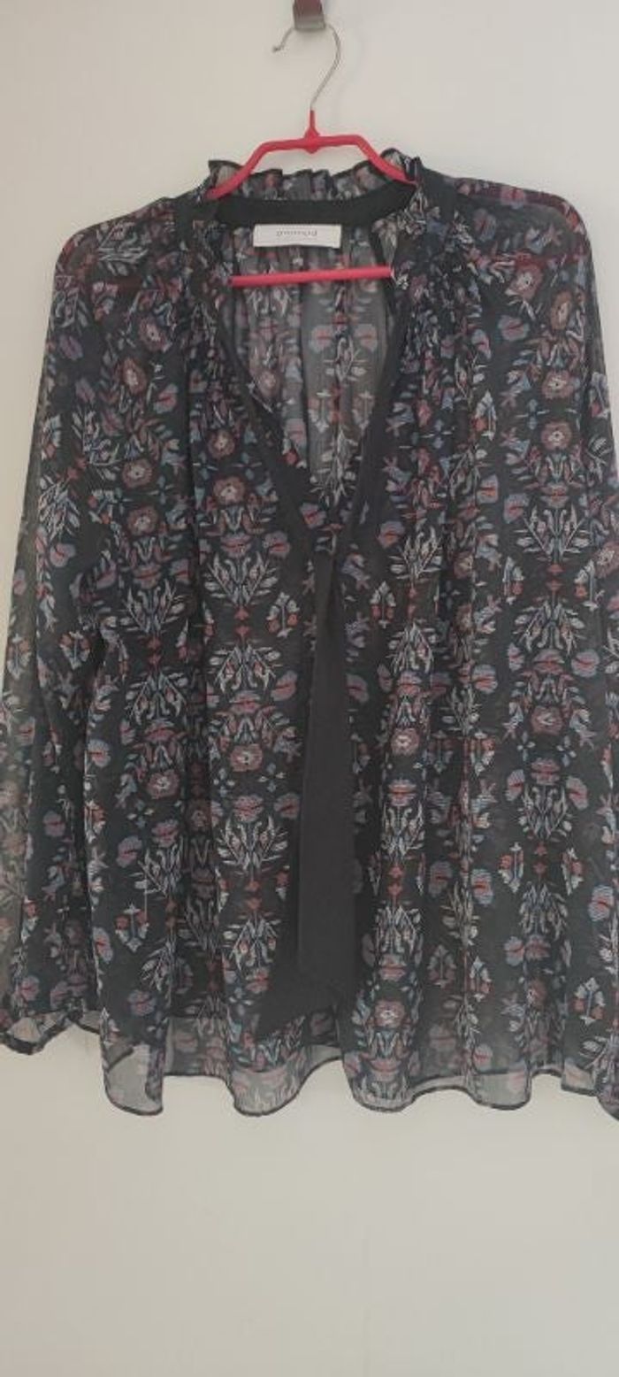 Blouse col lavallière