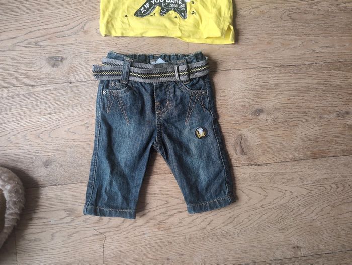 Ensemble jean tee shirt fantôme pikouic 3 mois - photo numéro 3
