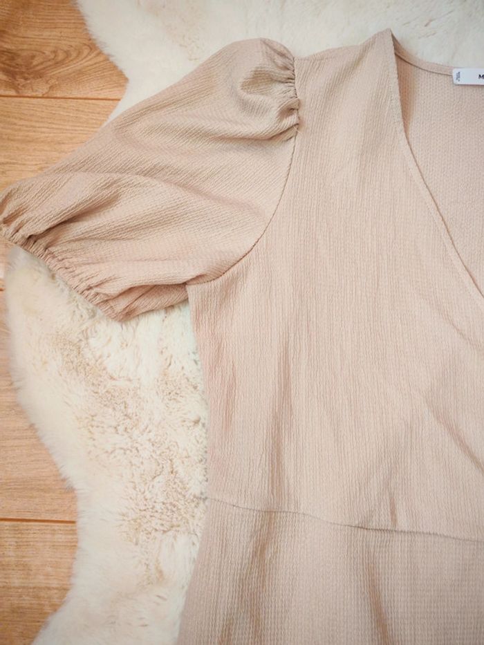 Robe cache coeur mango beige 42 - photo numéro 4