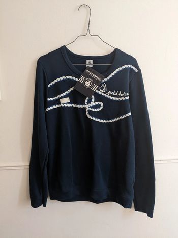 Pull 36 marin petit bateau
