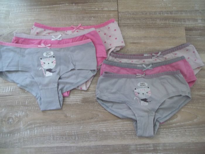 lot de 3 shorties Kiabi rose/gris 6 ans