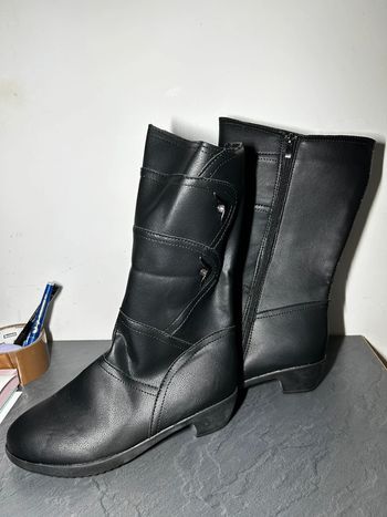 Bottines noires élégantes en simili cuir – confortables et modernes 🖤