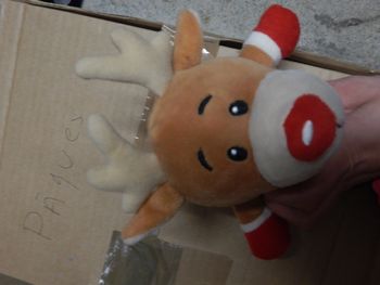peluche renne de noël 