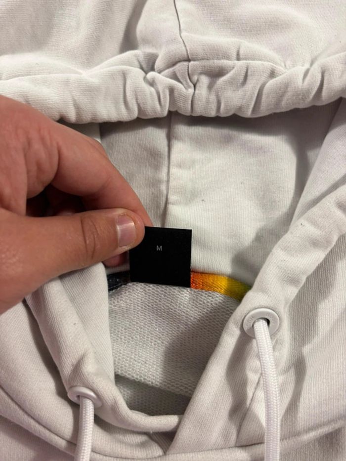 Pull à capuche Hugo Boss Taille M Blanc - photo numéro 4