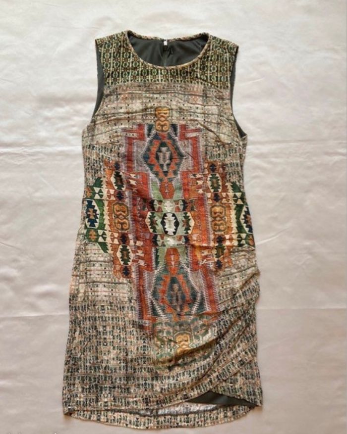 Robe motifs ethniques multicolores Démarquée taille 34 / XS - photo numéro 6