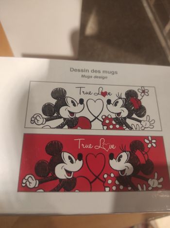Deux mug Mickey et Minnie Disneyland paris
