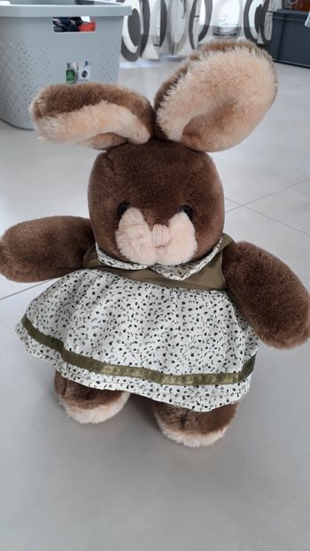 Peluche lapine - TBE comme neuve