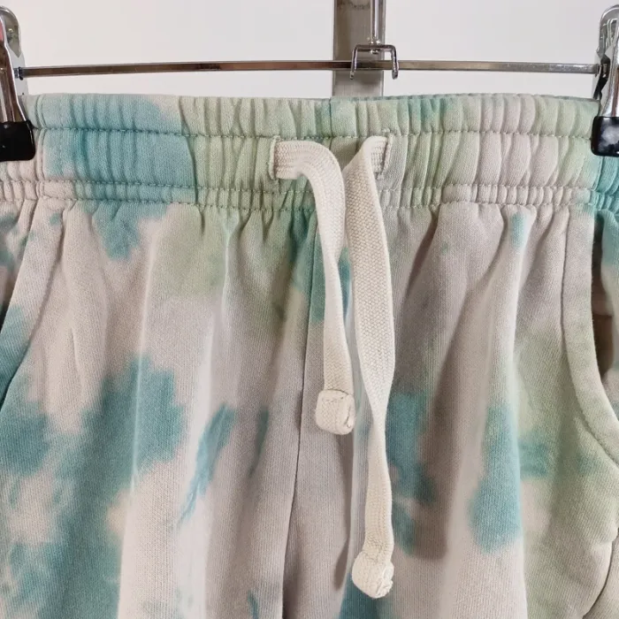 Bermuda tie and dye vert bleu Kiabi garçon 8 ans coton confortable été streetwear A1529 - photo numéro 3