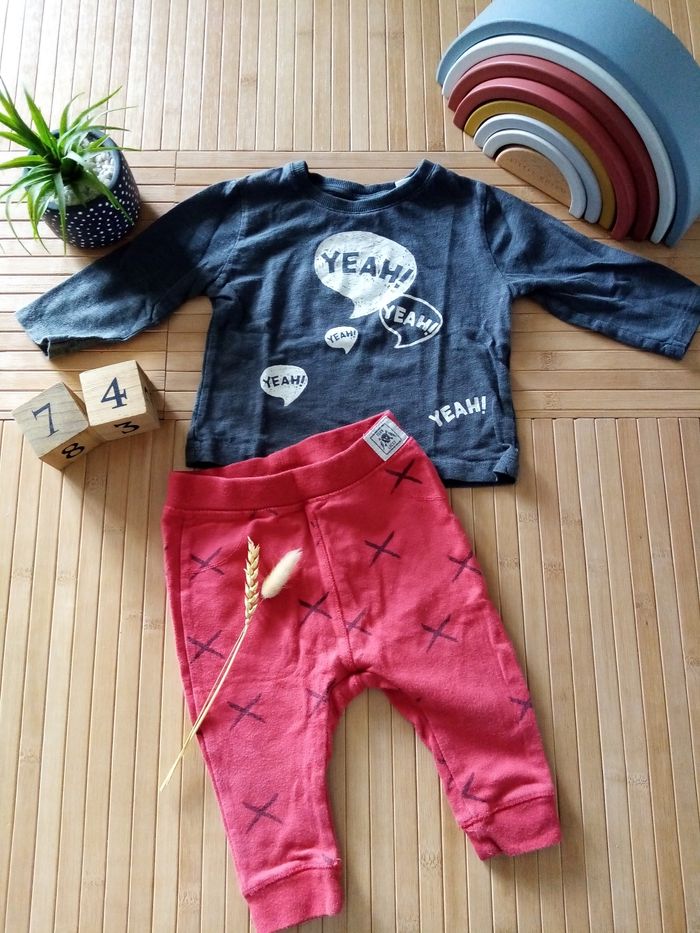 Ensemble Zara 6-9mois 74cm garçon