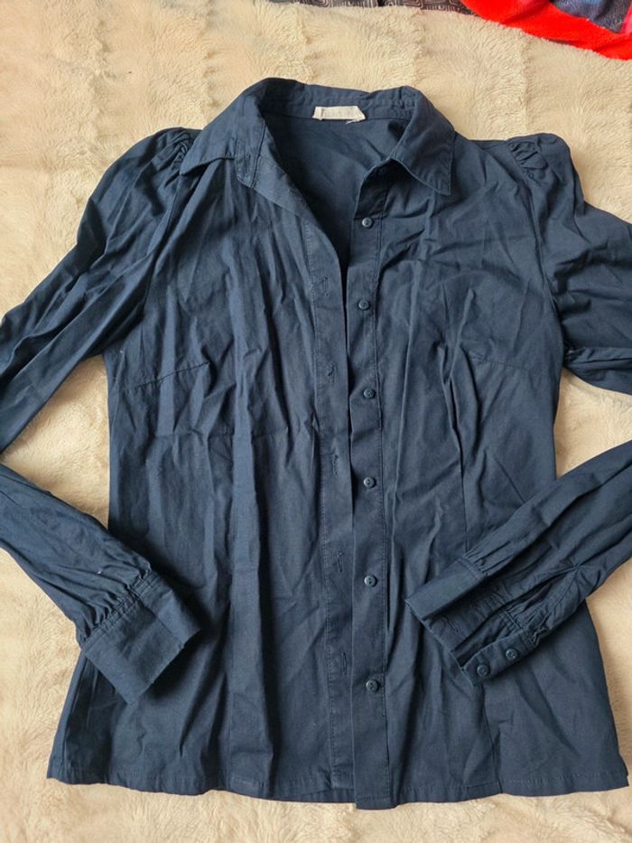 Chemise bleu marine cache cache