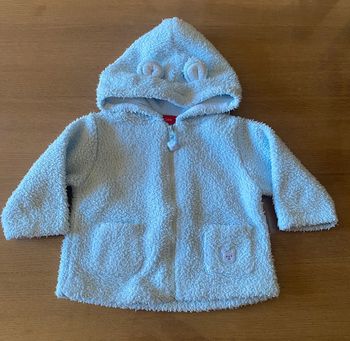 Veste piloupilou bleu
