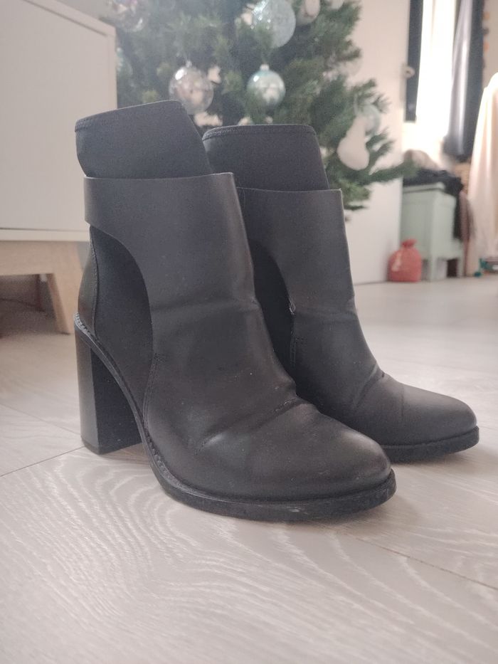 Bottines talons noires