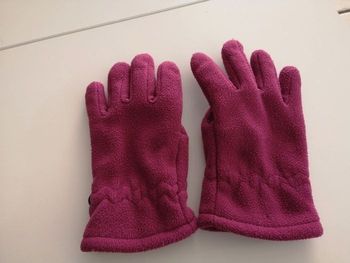 Paire de gants fushia