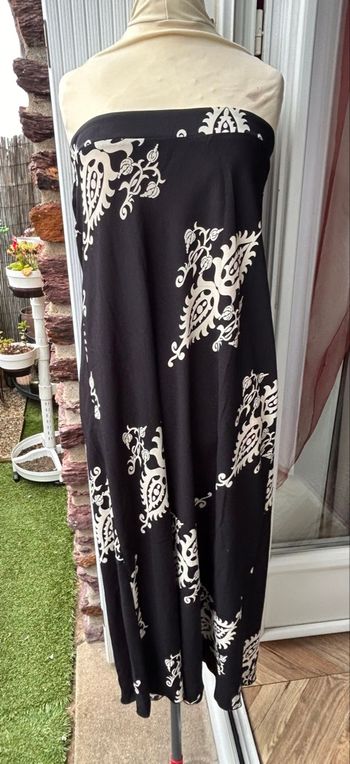 Robe bustier fluide à motifs noirs et blancs - Vero Moda - Taille S