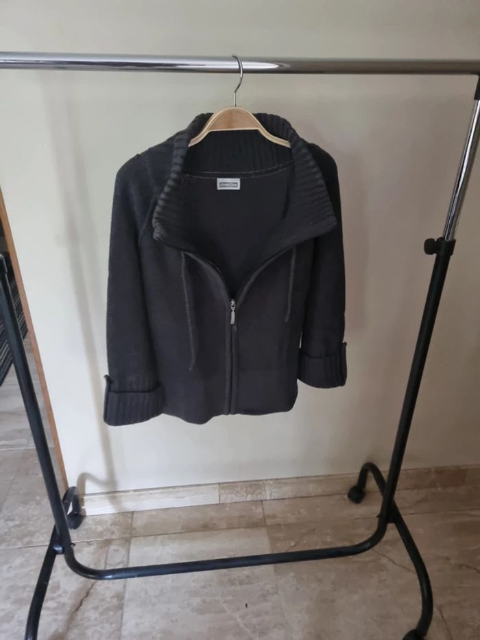 Gilet gris manches 3/4 - photo numéro 2