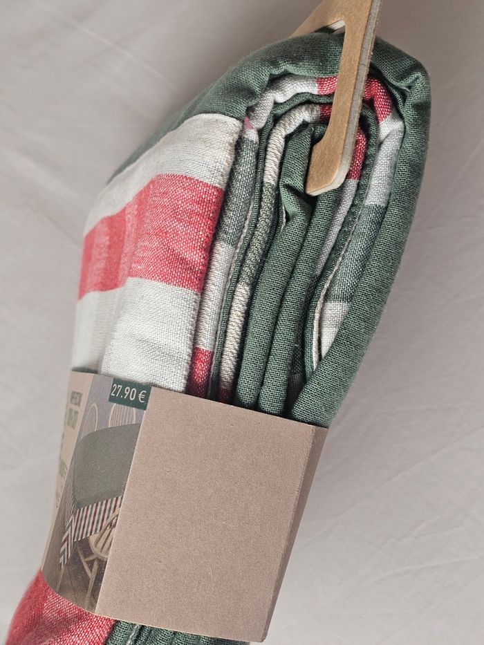 Nappe rectangle 100% coton bio neuf - photo numéro 3