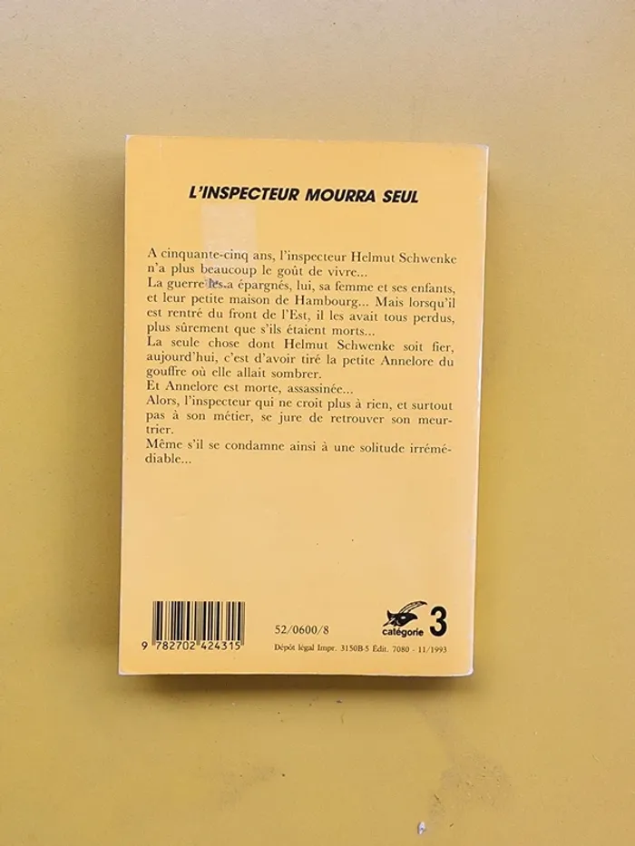 Livre de poche "l'inspecteur mourra seul" de Exbrayat - photo numéro 2