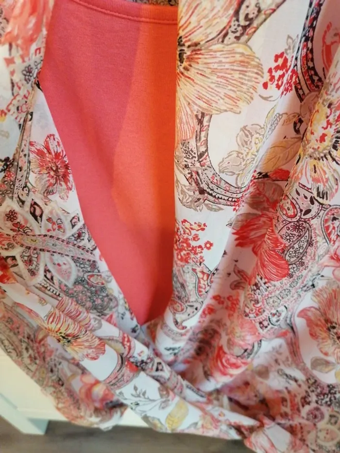 Blouse sans manches voile doublé - photo numéro 4