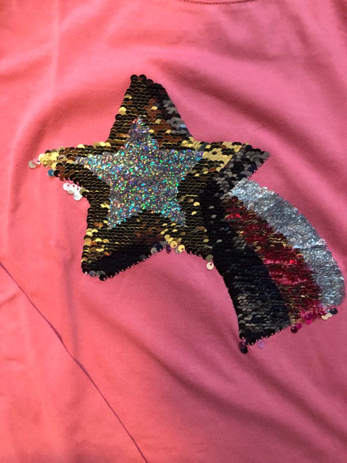 Tee-shirt Kiabi 10 ans fille avec sequins