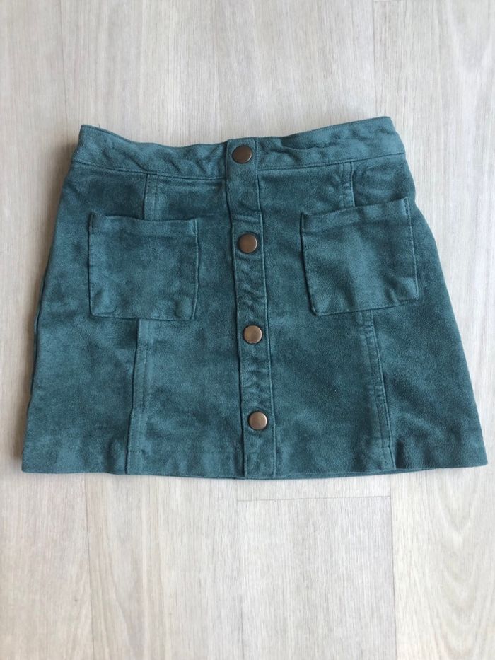 Jupe velours verte 8 ans kiabi